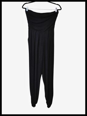 Strapless Black Women's Jumpsuit Heart & Hips